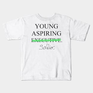 Young Aspiring Soldier Kids T-Shirt